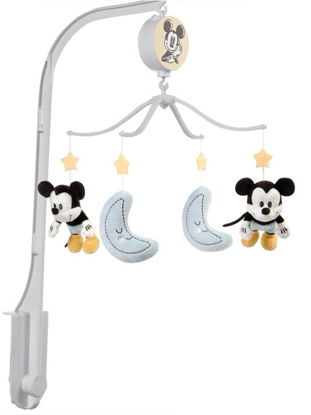 New - Lambs and Ivy - Moonlight Mickey Mouse Musical Baby Crib Mobile